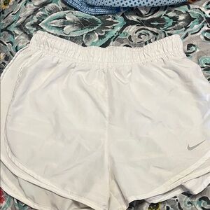 Nike Women's White Athletic Shorts